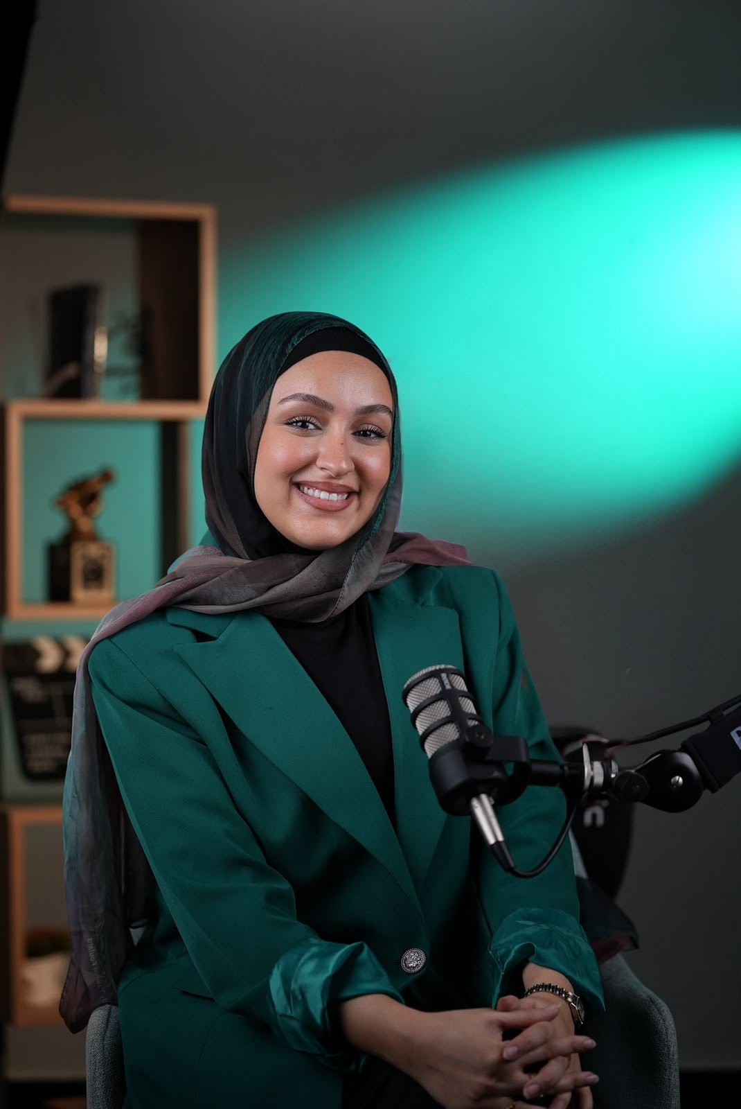 Dania Alawieh working in digital media production